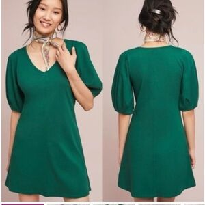 Anthropologie Green Dress